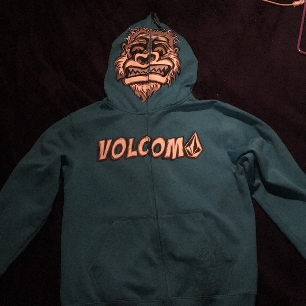 Blue Volcom Gorilla boys hoodie/sweater.